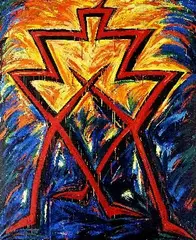 Laco Teren, Veľký strážca, 1987, olej na plátne