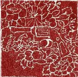 Monika Mikyškova, Love II., 2006, glitter na plátne