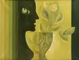 Svetozár Abel, Biely kvet, okolo 1970, 115 x 150 cm