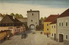 Andor Stollman, Banská Štiavnica, 1916, olej na dreve