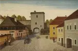 Andor Stollman, Banská Štiavnica, 1916, olej na dreve