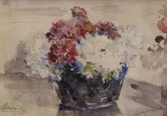 Maximilián Schurmann, Kytica, 1948, akvarel na papieri
