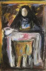 Teodor Tekel Jozef, Pieta, okolo 1935, pastel na papieri