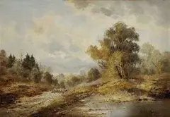 Sedelmeier, Pastier so stádom, okolo 1920, olej na plátne