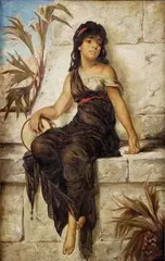 J. Pichl, Bajadéra, okolo 1900, olej na plátne