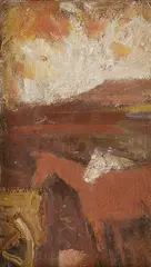 Mária Medvecká, Nežnosť, okolo 1970, olej na sololite