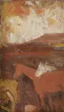 Nežnosť by Mária Medvecká, okolo 1970, olej na sololite, sold Nov 2005