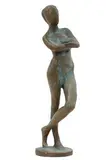 Jozef Kostka, Stojaca, okolo 1965, bronz