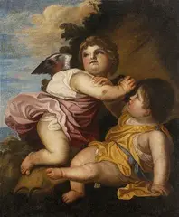 Varotari Padovanino Alessandro, Dvaja putti, okolo 1640, olej na plátne