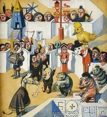 Louis Moilliet, Norimbergský proces, po 1945, olej na plátne