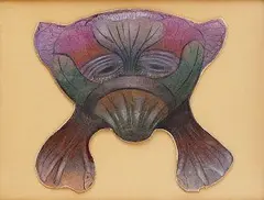 Karol Baron, Škraboška - zver, okolo 1970, pastel na kartóne