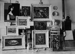Ivan Matejka, V ateliéri môjho otca, Rok vzniku negatívu: 1959 Rok vzniku pozitívu: 60. roky, čiernobiela fotografia