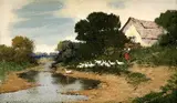 László Neogrády, Husiarka, okolo 1935, olej na dreve