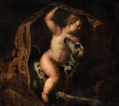 Domenichino, Chlapec s dalmatínom, okolo 1615-25, olej na plátne