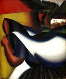 Žena s nošou by Milan Laluha, okolo 1968, olej na plátne, sold Oct 2005