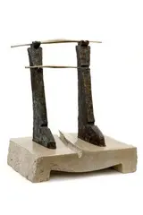 Štefan Tóth, Kráľovražda, 1983, bronz, kameň