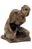Ján Koniarek, Kľačiaci ženský akt, 1922, bronz