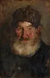 Joseph Jost, Rabín, 1910, olej na kartóne