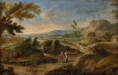 Giuseppe Zais, Pastorálna krajina s figurálnou štafážou, 1780, olej na plátne