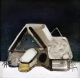 Zima by Vladimír Kompánek, 1980, olej na sololite, sold Jun 2005