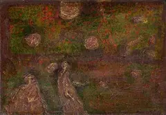 Kompozícia by Peter Bartoš, 1965, olej na kartóne, sold Jun 2005