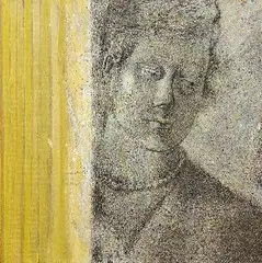Rudolf Fila, Načúvanie - Divertimento s citátom, 1987, olej na plátne