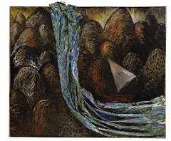 Lodička by Daniel Brunovský, 1987, olej na plátne, sold May 2005