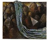 Daniel Brunovský, Lodička, 1987, olej na plátne