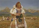 Važtianka s krčahom by Jan Hála, 1947, olej na plátne, sold Mar 2005