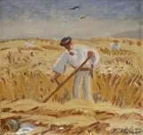 Kosec by Jan Hála, 1949, olej na kartóne, sold Mar 2005