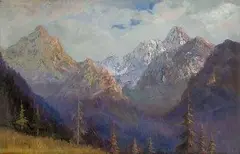 Karol Polónyi, Ráno v Tatrách, 1930, olej na plátne