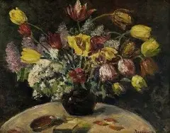 Victor Belanyi, Kytica tulipánov, 1910, olej na plátne