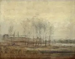 Ladislav Mednyánszky, Predjarie, 1900, olej na plátne