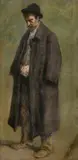 Muž v zamyslení by Ladislav Mednyánszky, 1890, olej na plátne, sold Mar 2005