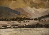 Dedinka pod Tatrami by Nándor Katona, 1912, olej na kartóne, sold Mar 2005
