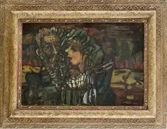 Jacob Bornfriend, Dvojica, 1932, olej na plátne