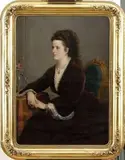 Miklós Barabás, Podobizeň dámy, 1850, olej na plátne