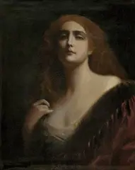 Jenő Friedlinger, Portrét ženy, 1915, olej na plátne