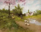 László Neogrády, Husiarky, 1930, olej na plátne