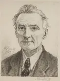 Max Švabinský, Portrét muža, 1959, litografia na papieri