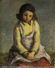Michal Jakabčic, Cigánske dievčatko, 1959, olej na plátne