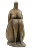 Paľo Tóth, Sediaca, 1982, bronz