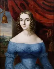 János Rombauer, Portrét dámy, 1813, olej na plátne