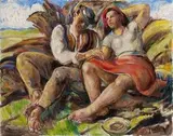 Július Flache, Siesta, 1935, olej na plátne