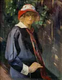 József Halász, Sediaca, 1910, olej na plátne
