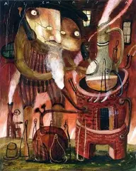 František Lipták, Alchymista, 2004, akryl na plátne