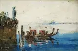 Frijoff Baellnes, Pri benátskej Orodovníčke, 1939, olej na plátne