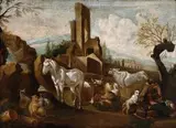 Peter Roos Phillipe, Pastier s dobytkom I., 1700, olej na dreve