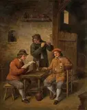 O. Bartels, V hostinci, 1820, olej na plátne