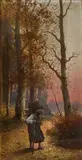 C. Ottmar, S raždím, 1900, olej na plátne